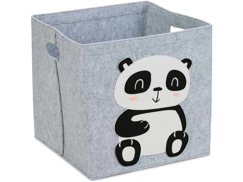 relaxdays Spielzeugkorb Panda relaxdays Spielzeugkorb Panda