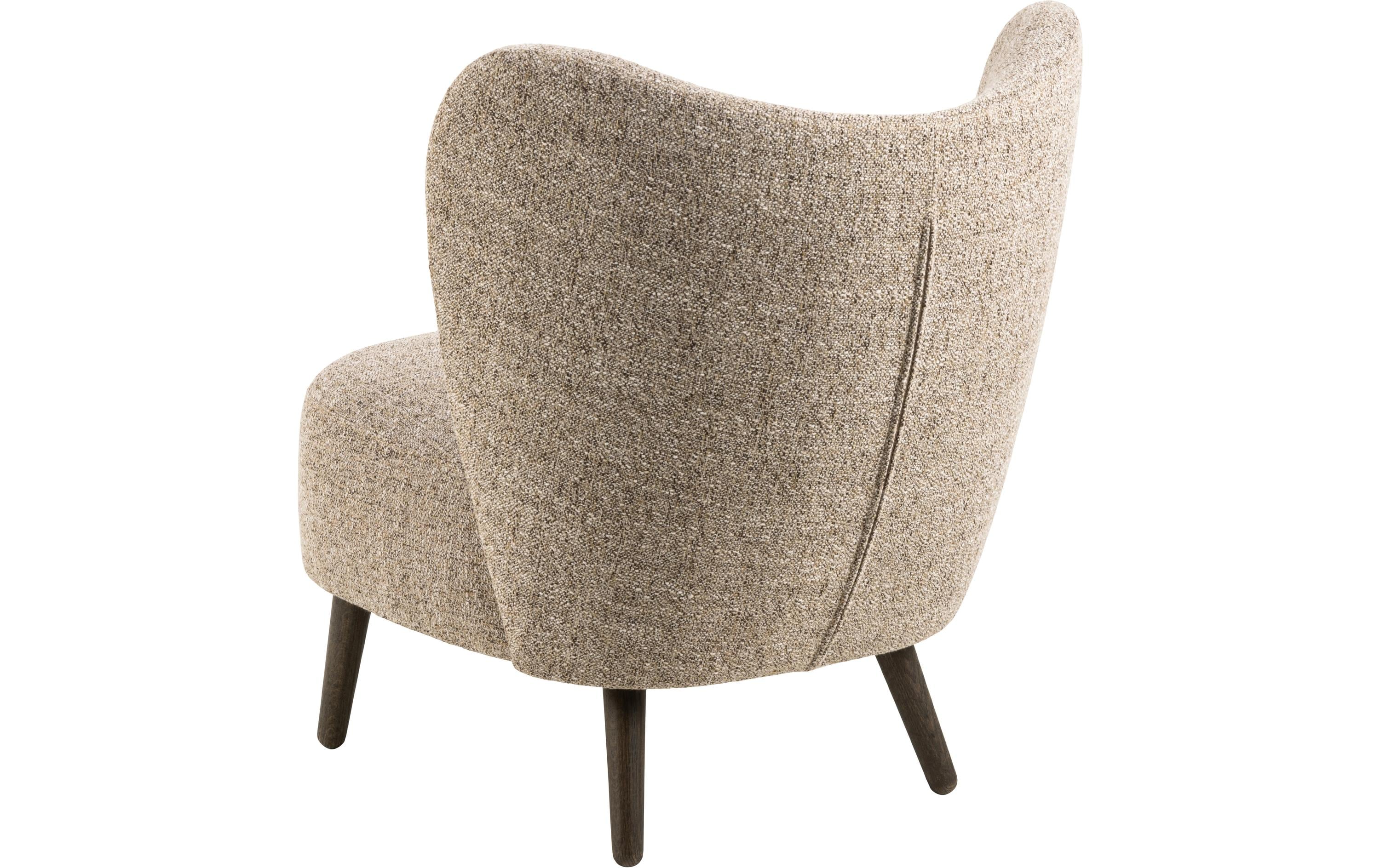 AC Design Sessel Elmont Eiche/Stahl, Beige