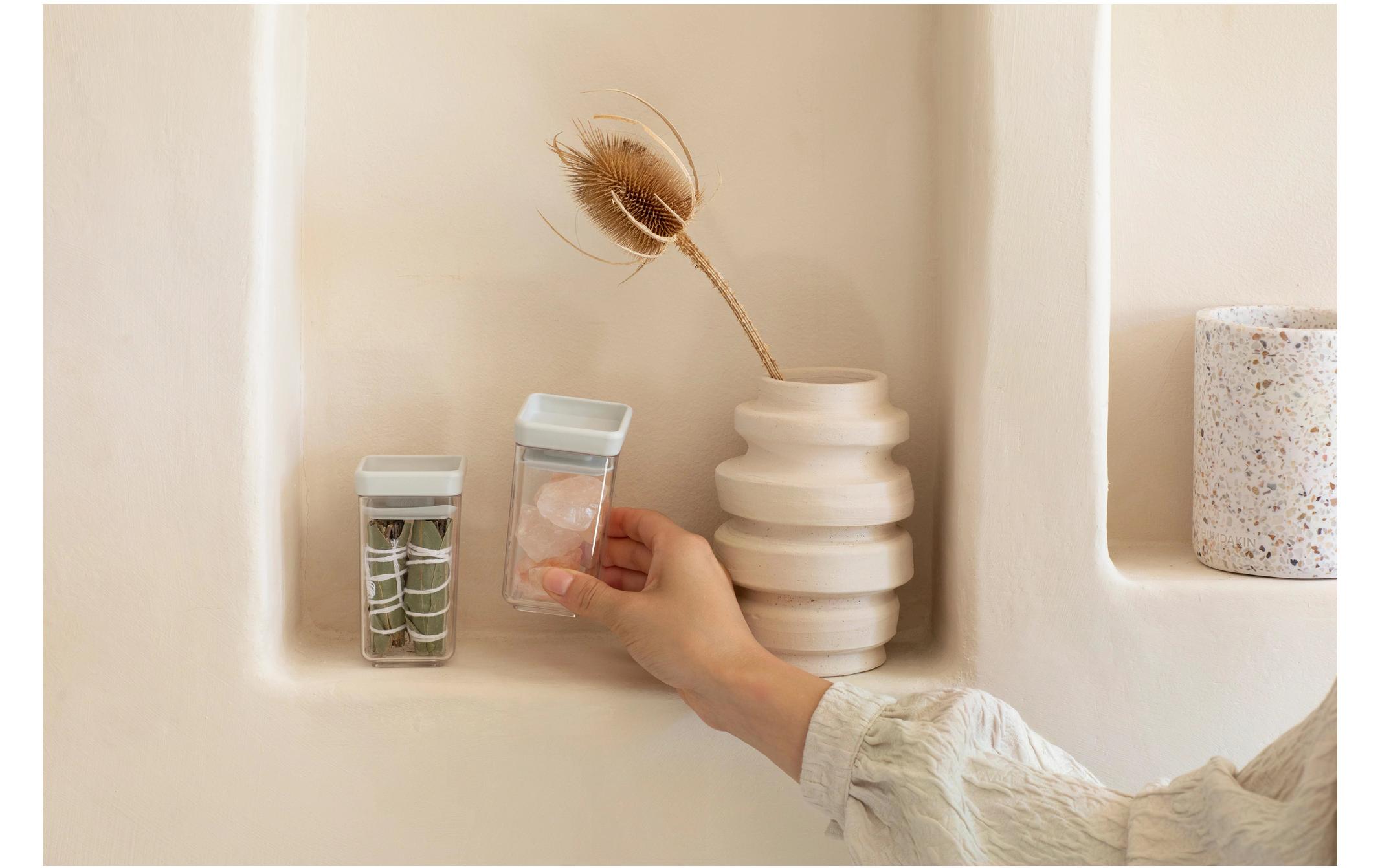 Brabantia Vorratsdose Tasty+ 0.3 l, Hellgrau/Transparent