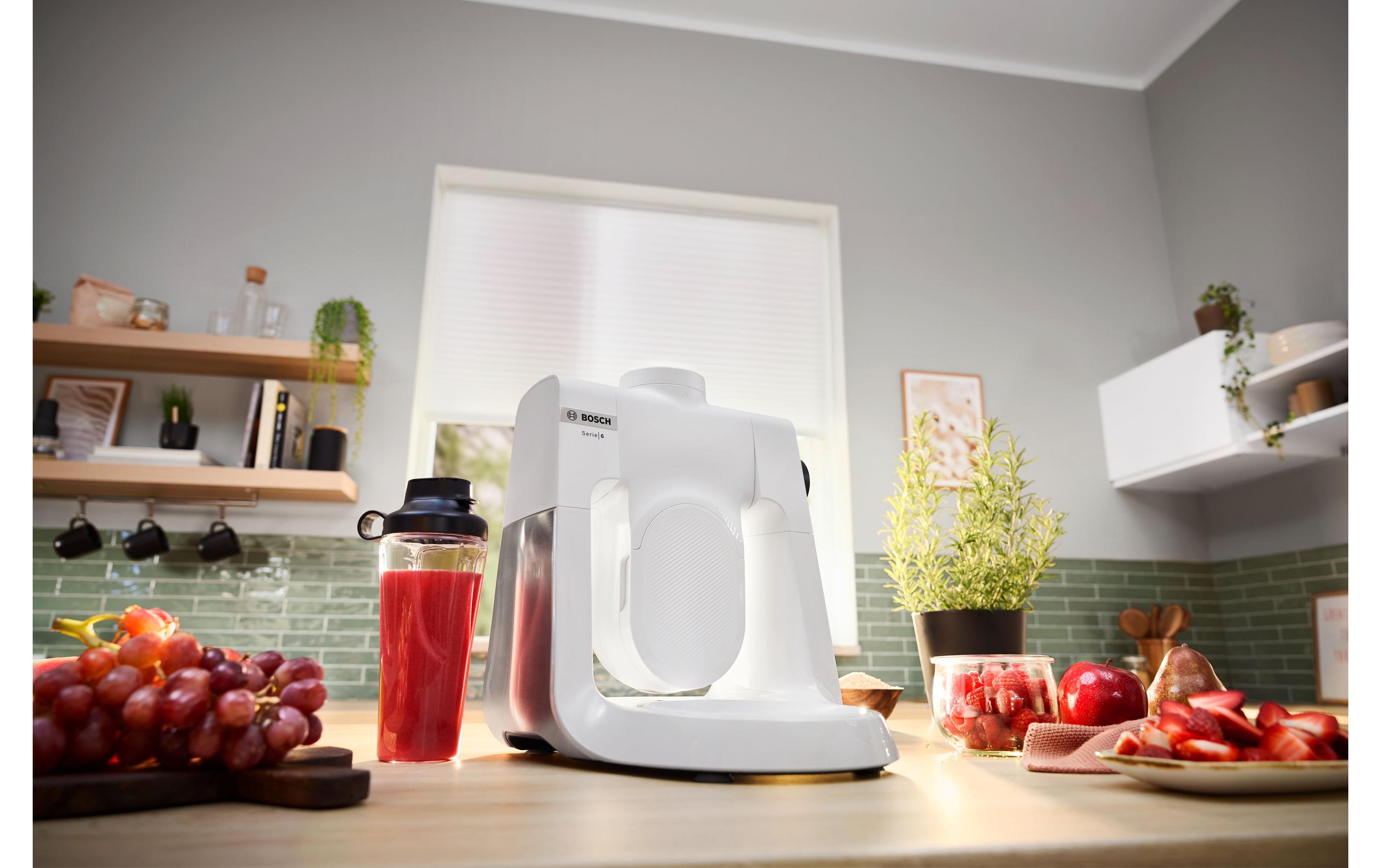 Bosch Küchenmaschine Serie 6 MUMS6EW22 Edelstahl/Weiss