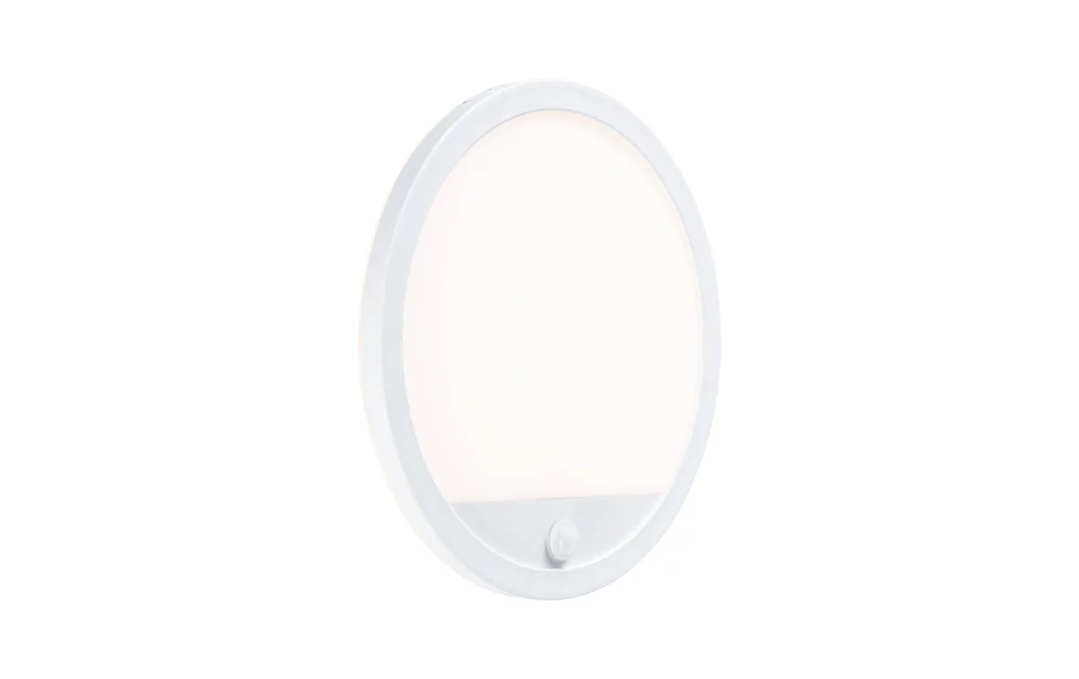 Paulmann Wandleuchte Lamina, Rund, 14W, 2200-3000K, PIR, Weiss