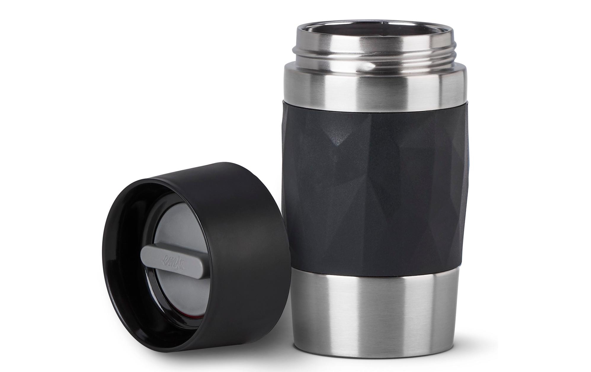Emsa Thermobecher Compact 300 ml, Schwarz