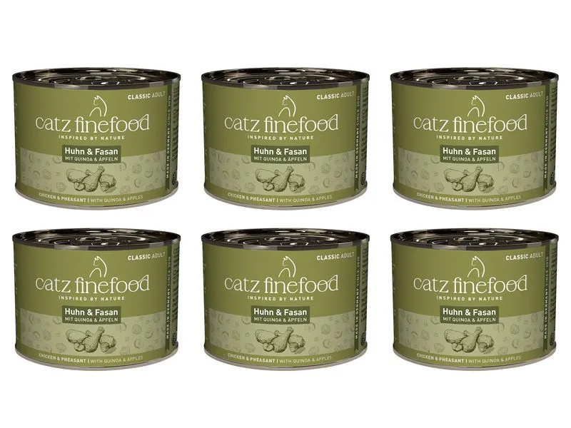 catz finefood Nassfutter No.15 Huhn & Fasan, 6 x 200 g