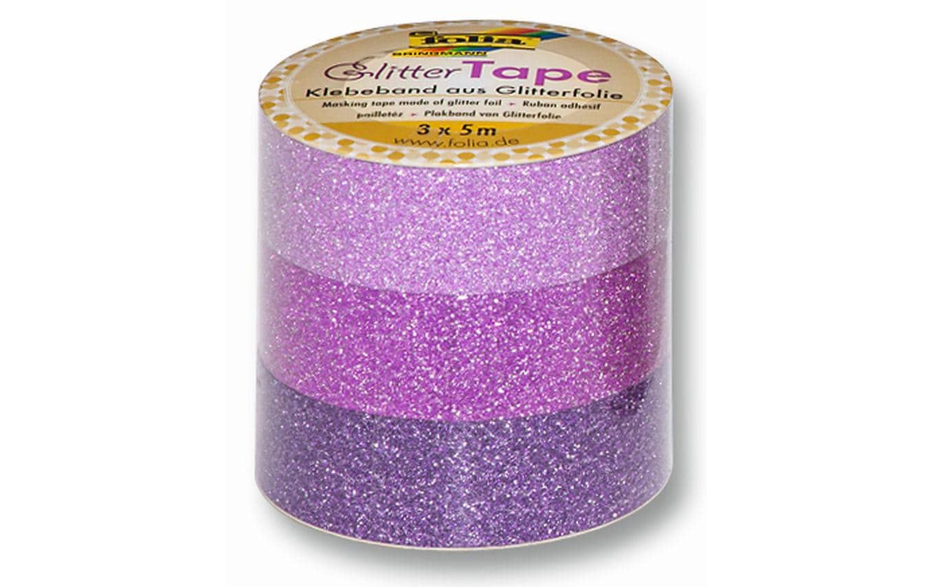 Folia Glitzer Tape 3er-Set, Mehrfarbig Folia Glitzer Tape 3er-Set, Mehrfarbig