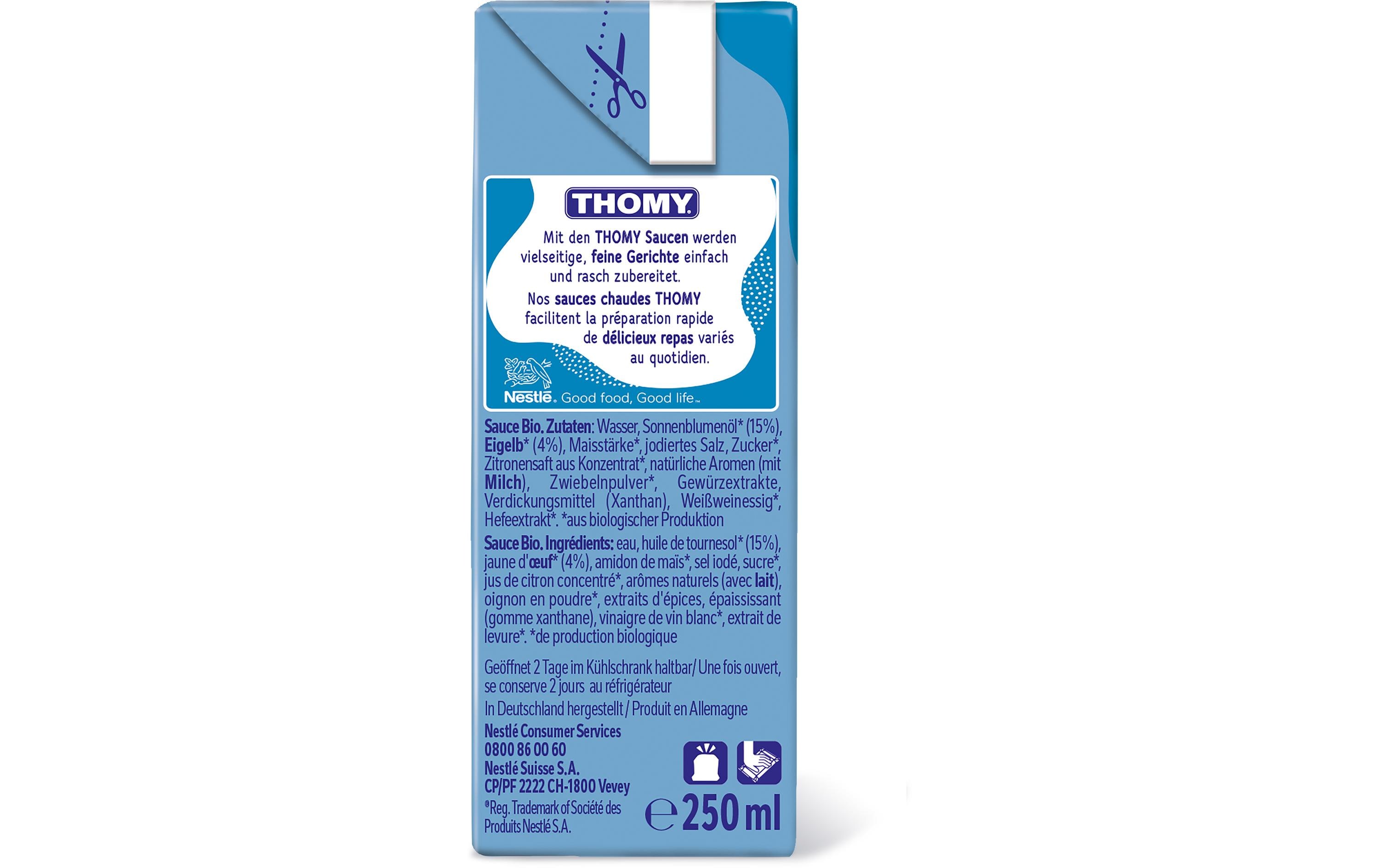Thomy Bio Hollandaise Sauce 250 ml