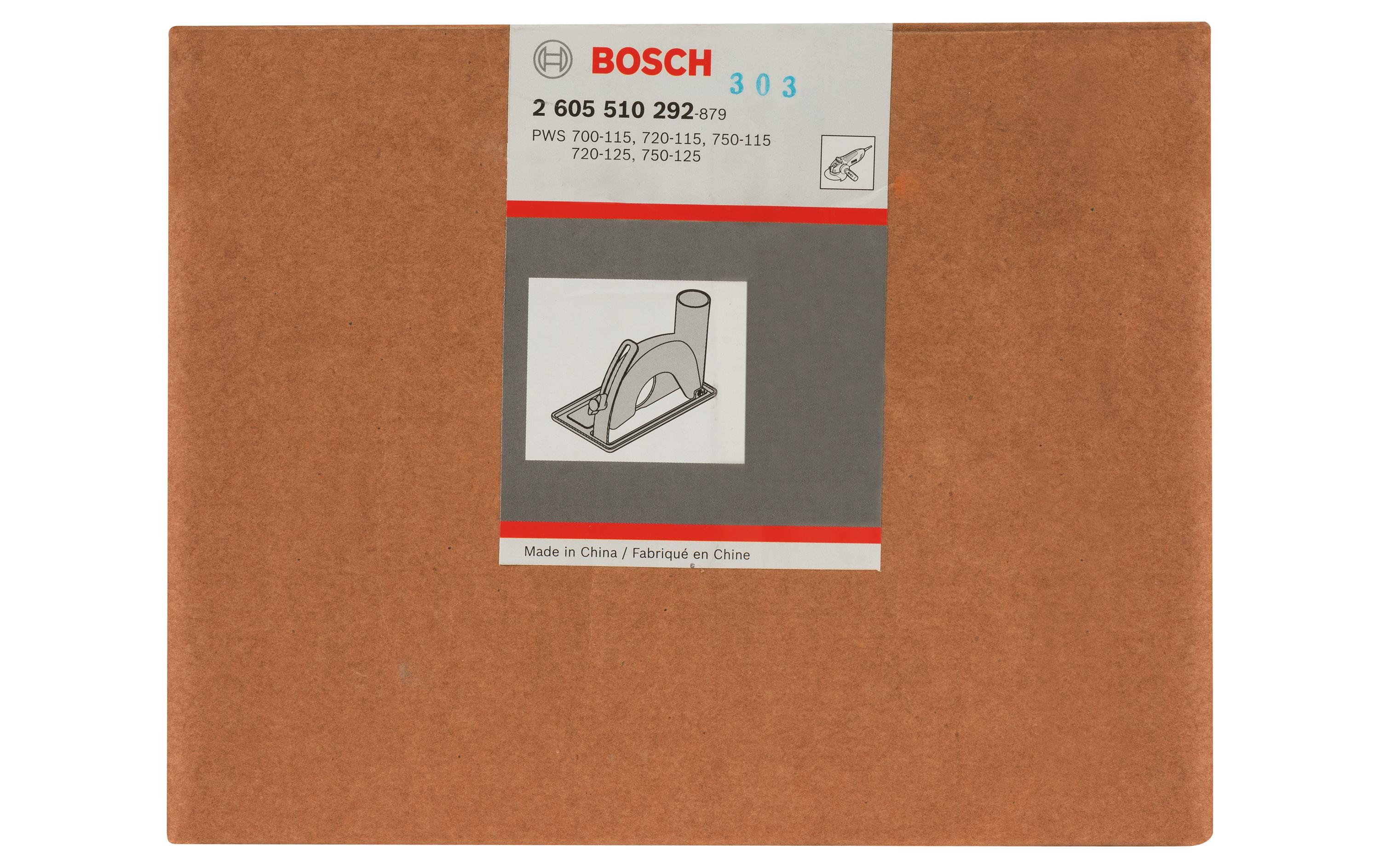 Bosch Professional Führungsschlitten mit Absaugstutzen, 115 / 125 mm