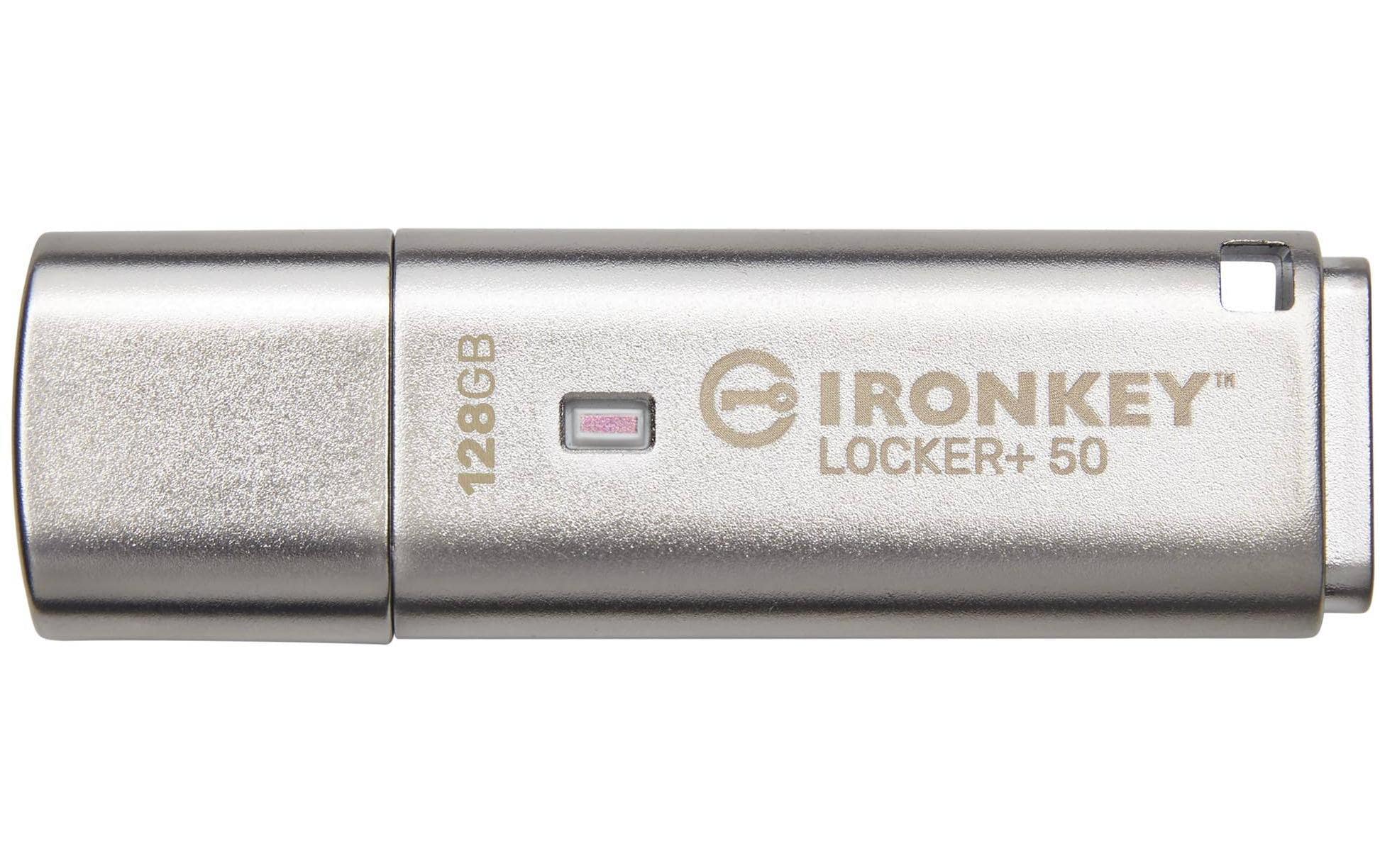 Kingston USB-Stick IronKey Locker+ 50 128 GB Kingston USB-Stick IronKey Locker+ 50 128 GB