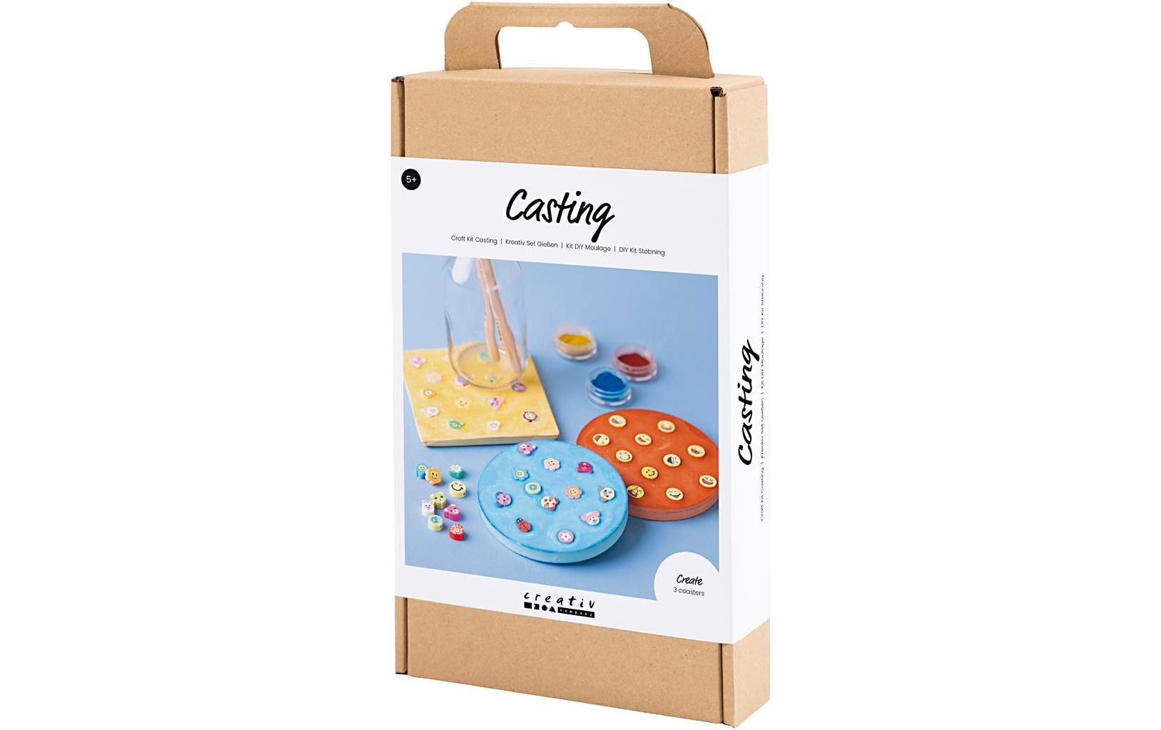 Creativ Company Bastelset Untersetzer Giessen Mehrfarbig