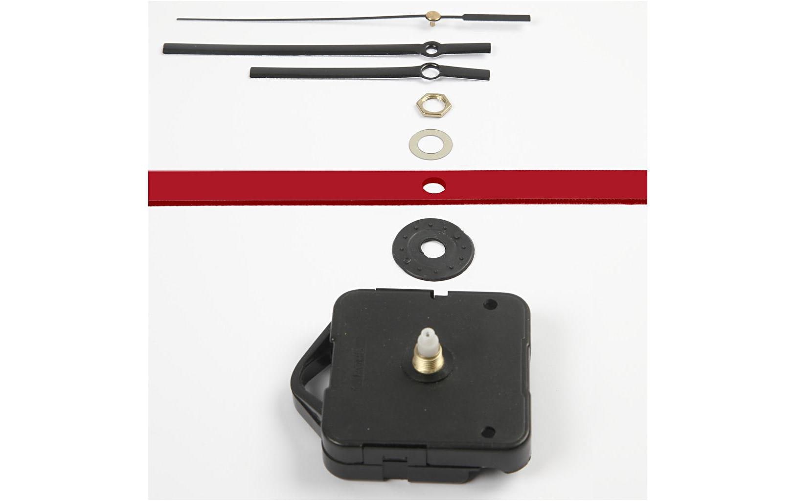 Creativ Company Uhrwerk Schwarz, max. Plattenstärke: 6 mm