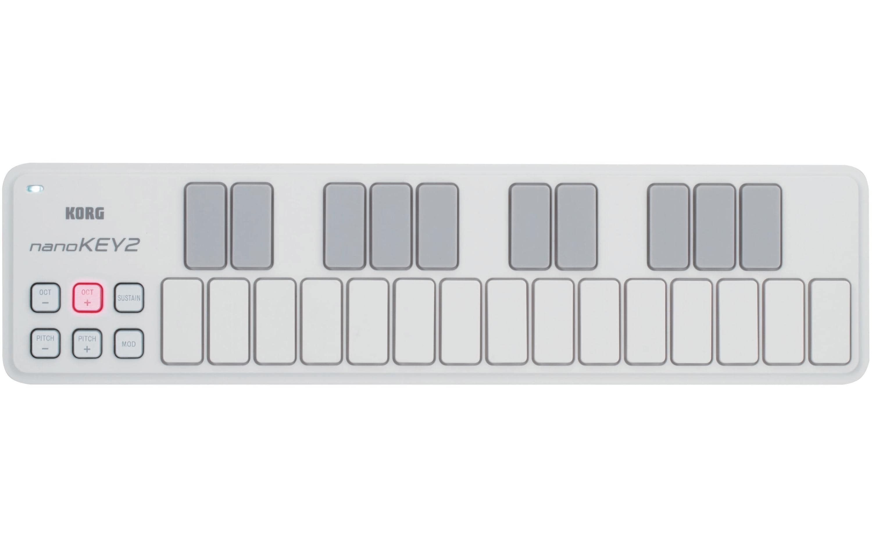 Korg Controller nanoKEY2 – 25 Tasten, Weiss Korg Controller nanoKEY2 – 25 Tasten, Weiss