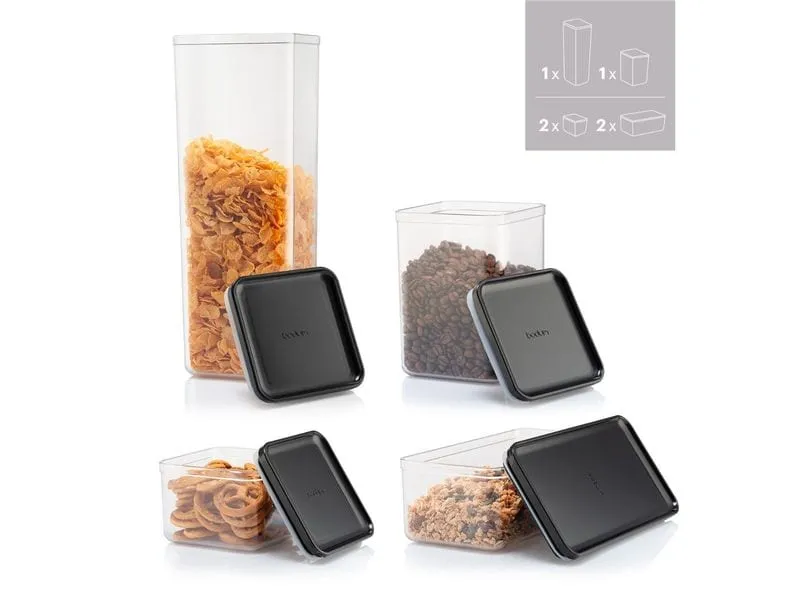 Bodum Vorratsdose Canteen 6er Set Schwarz