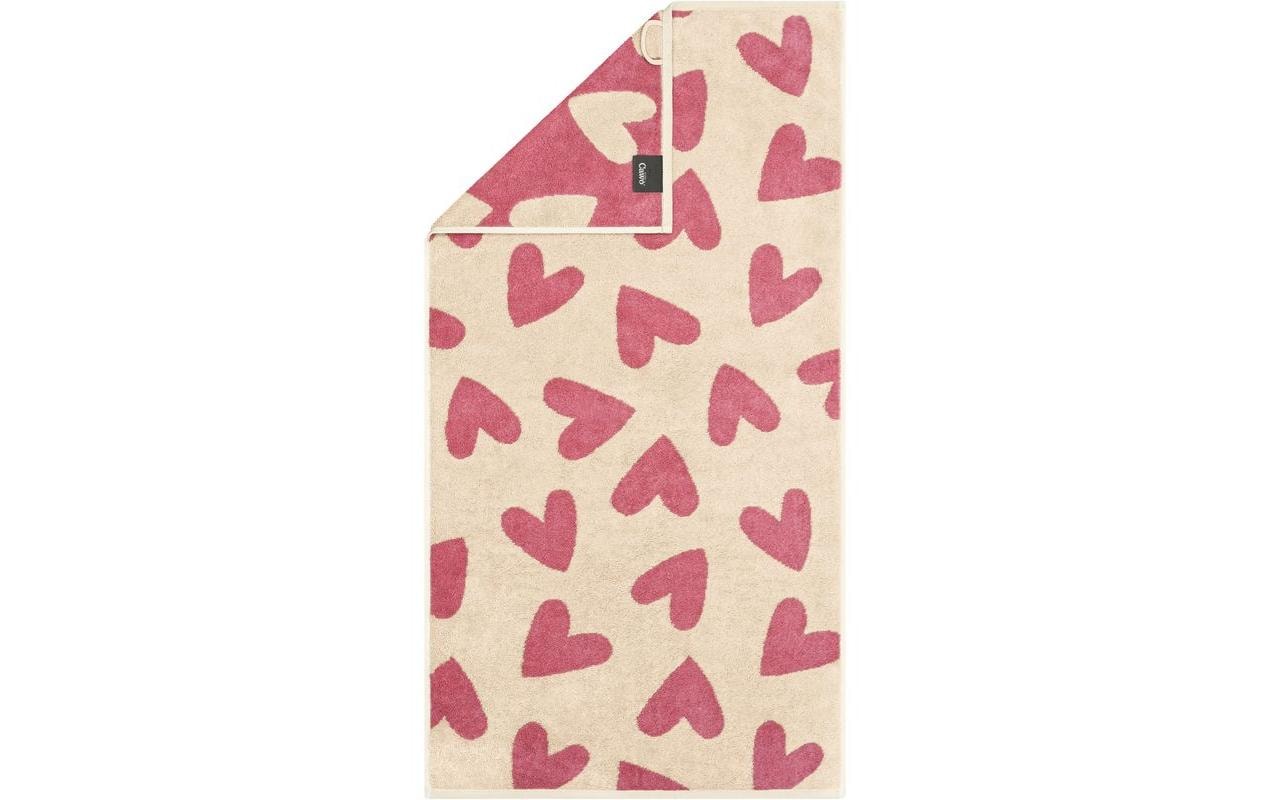 Cawö Duschtuch Heart Beats 70 x 140 cm, Pink
