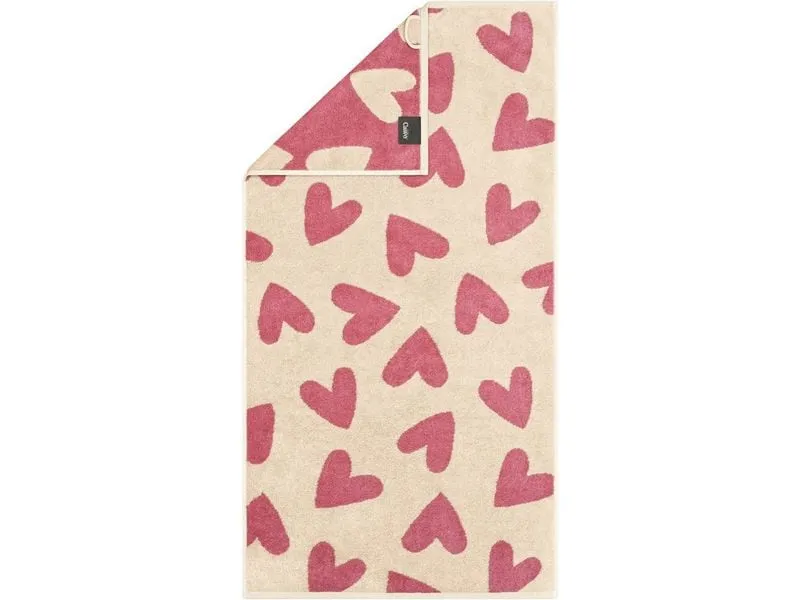 Cawö Duschtuch Heart Beats 70 x 140 cm, Pink Cawö Duschtuch Heart Beats 70 x 140 cm, Pink