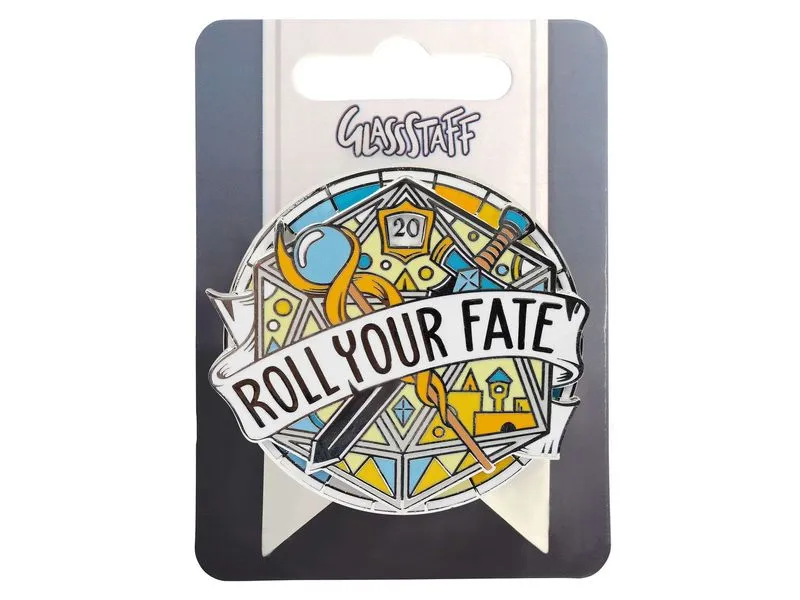 Glass Staff Anstecker Roll Your Fate Spinner Mehrfarbig