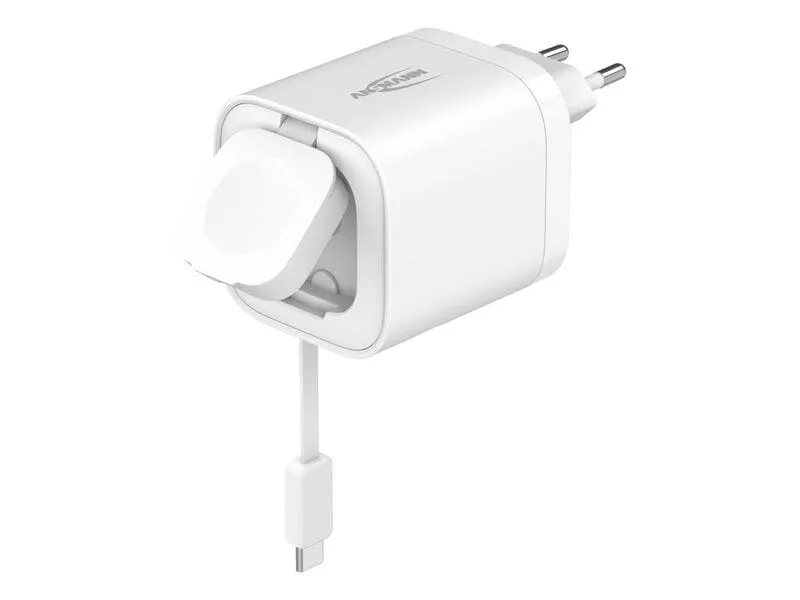 Ansmann Home Charger HC265PD mit Kabel und Apple Watch Lader 35W Ansmann Home Charger HC265PD mit Kabel und Apple Watch Lader 35W