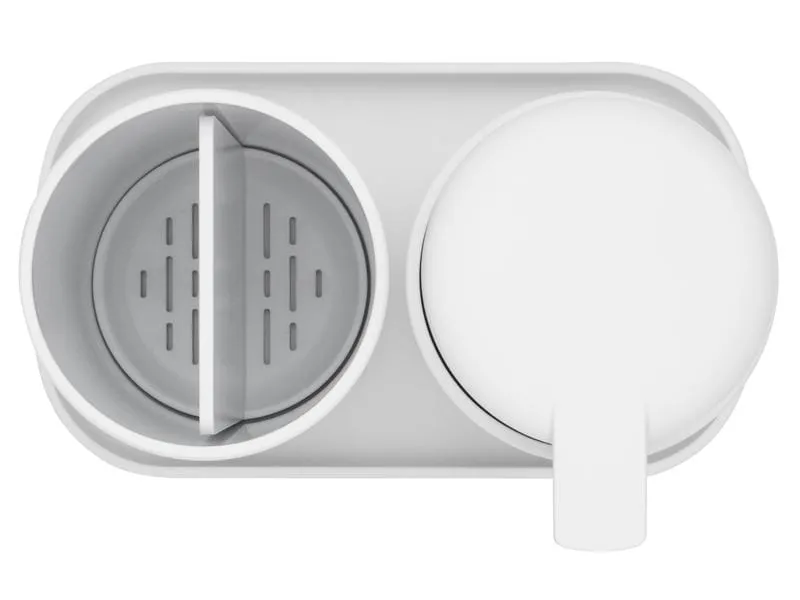 Brabantia Seifenspender-Set ReNew mit Zahnputzbecher und Schale Weiss
