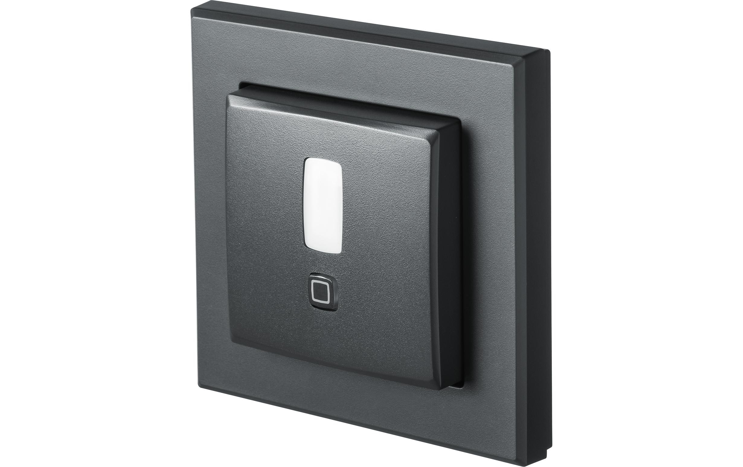 Homematic IP Smart Home Bewegungsmelder im WM55 Rahmen, Anthrazit Homematic IP Smart Home Bewegungsmelder im WM55 Rahmen, Anthrazit