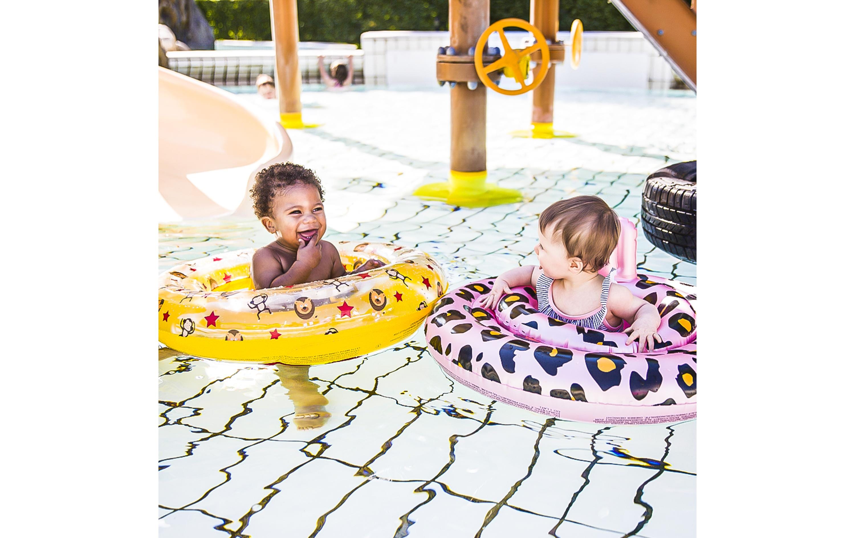 Swim Essentials Schwimmsitz 0-1 Jahre Leopard Rose Gold