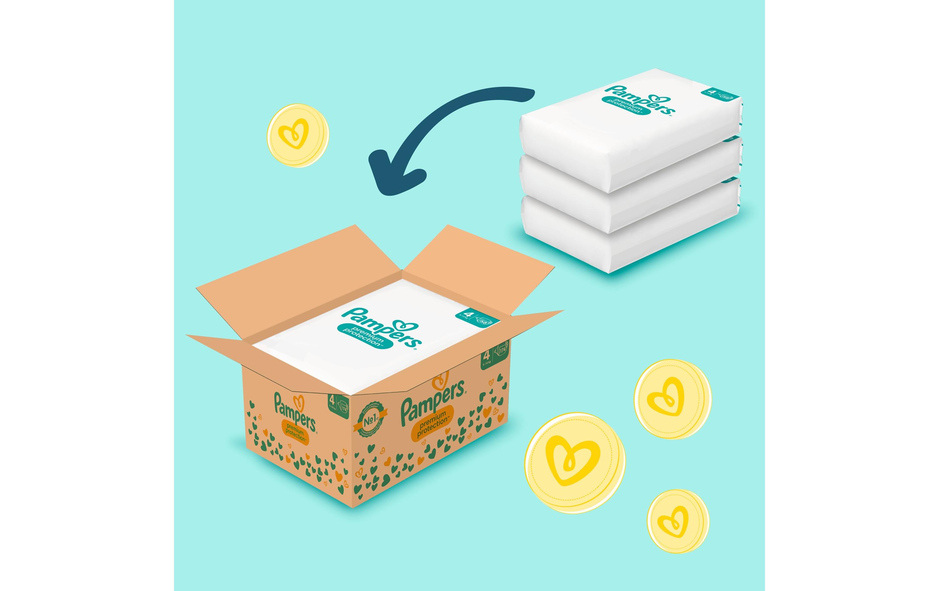 Pampers Windeln Premium Protection Maxi Grösse 4 Pampers Windeln Premium Protection Maxi Grösse 4