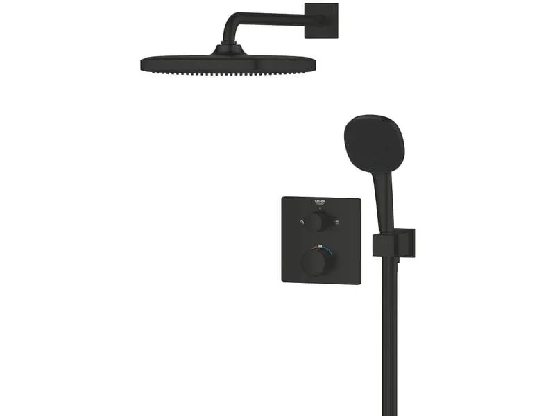 GROHE Precision Unterputz, Thermostat, Mattschwarz GROHE Precision Unterputz, Thermostat, Mattschwarz