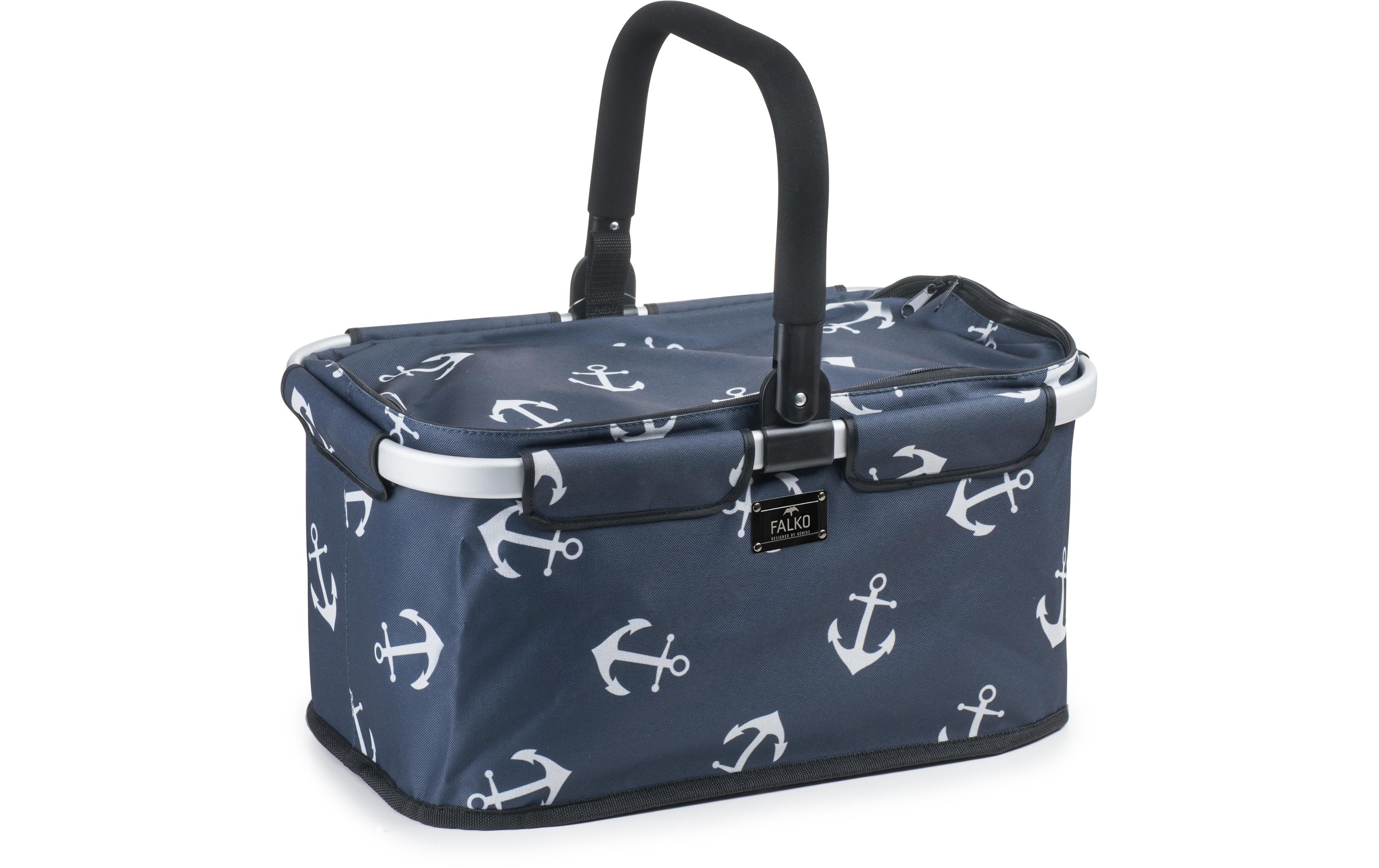 Genius Einkaufskorb Falko mit Ankern Blau Genius Einkaufskorb Falko mit Ankern Blau