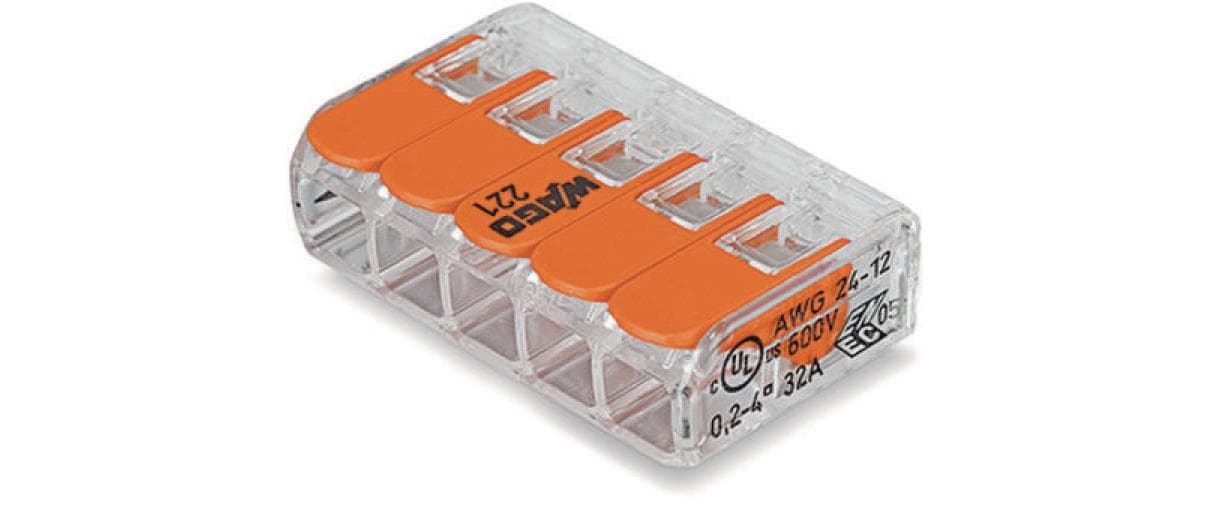 WAGO Verbindungsklemme COMPACT 5-fach, 25 Stück