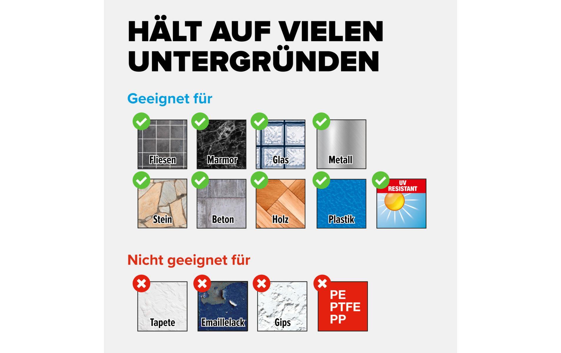 tesa Moon Zahnputzbecher Weiss/Silber