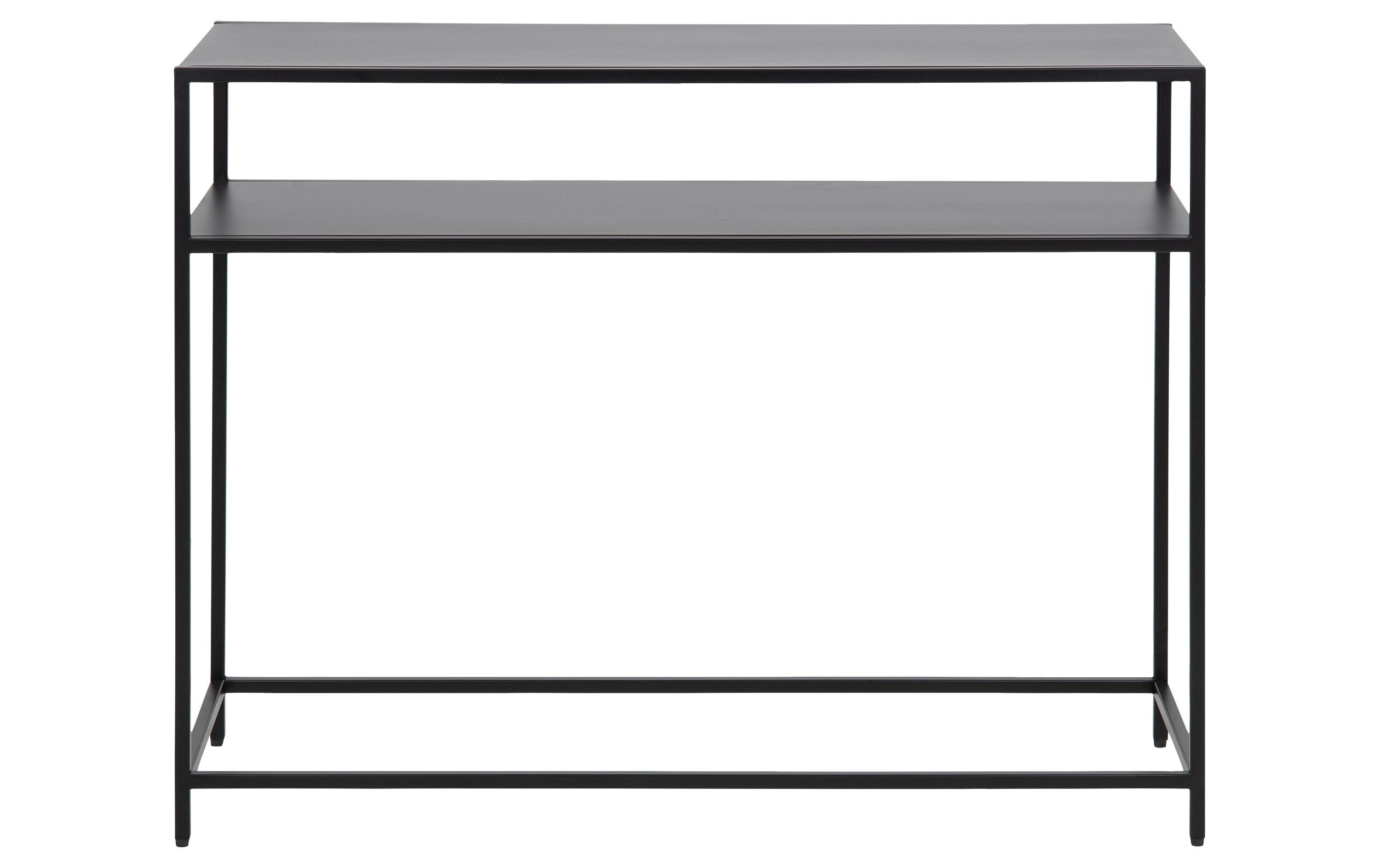 AC Design Konsolentisch Newcastle 100 x 35 x 79 cm, Schwarz