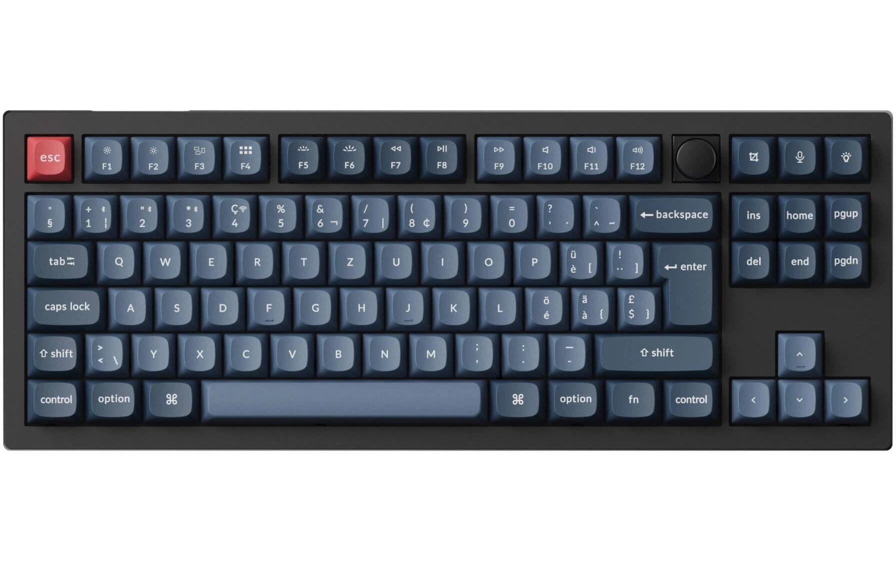 Keychron Gaming-Tastatur V3 Max Black Red Switch