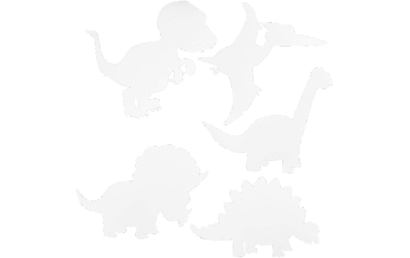 Creativ Company Bastelpapier Dinosaurier 16 Stück, Weiss