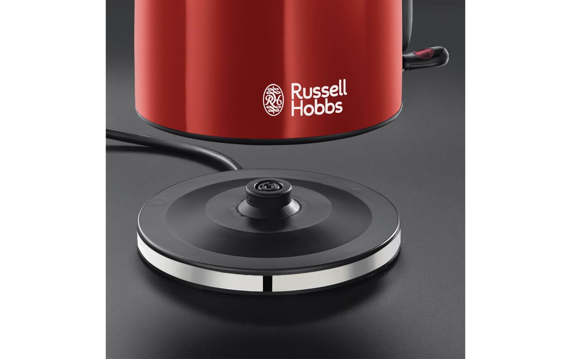 Russell Hobbs Wasserkocher 1.7 l, Rot/Schwarz