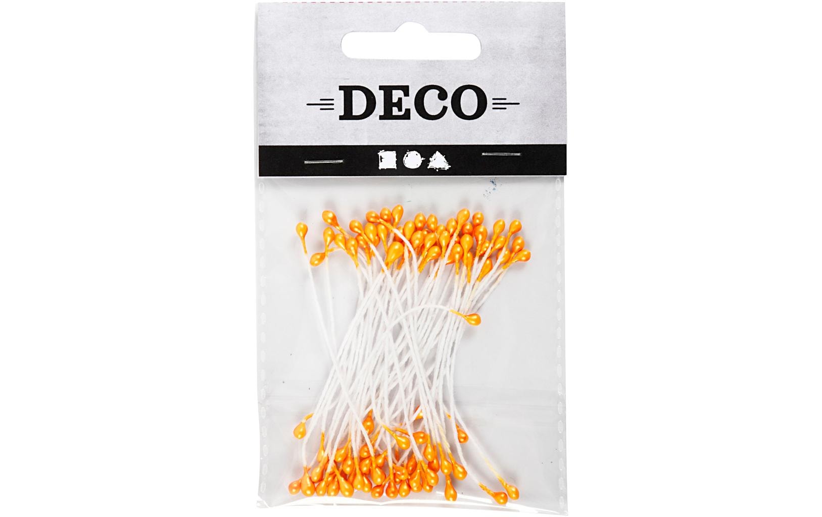 Creativ Company Papierdekoration Blütenstaub Orange