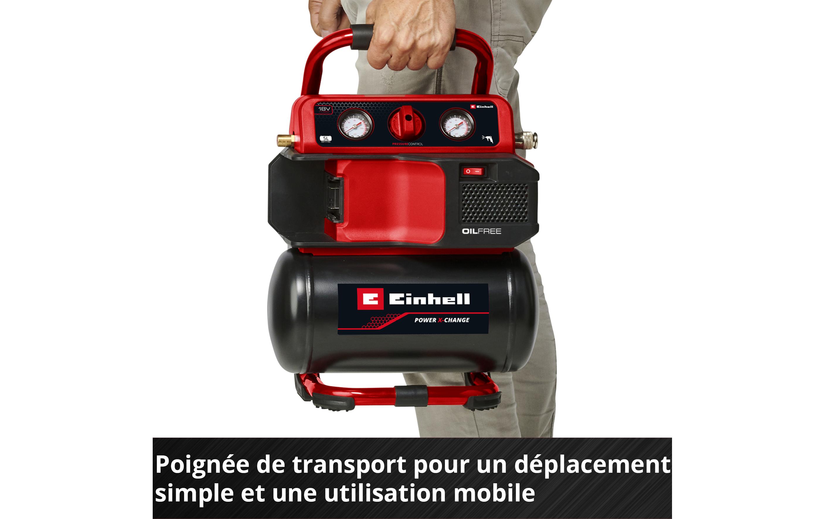 Einhell Akku-Kompressor TE-AC 18/75 Li Set EX CH