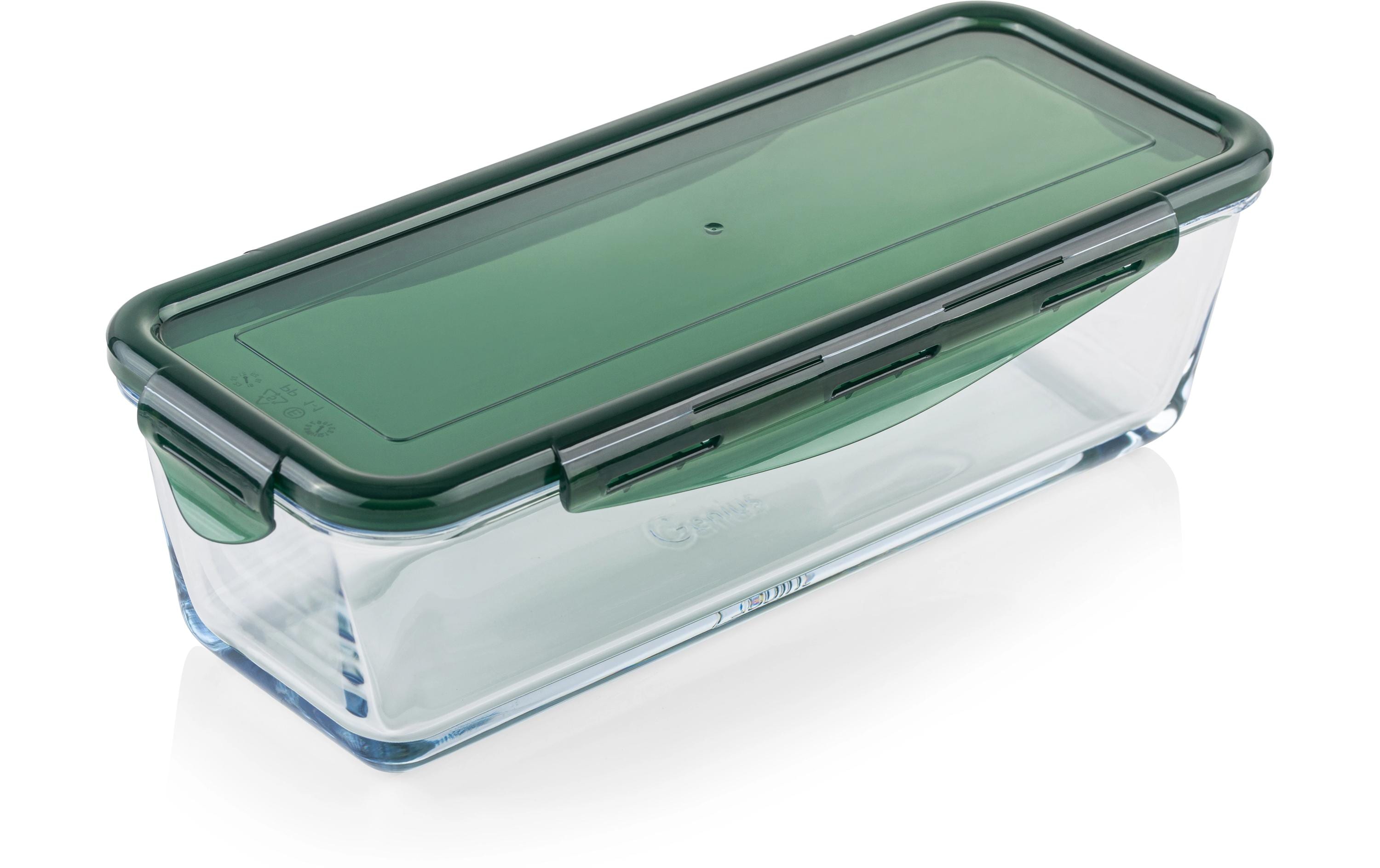 Genius Gemüseschneider Exklusiv Glasschüssel Grün, 3-teilig