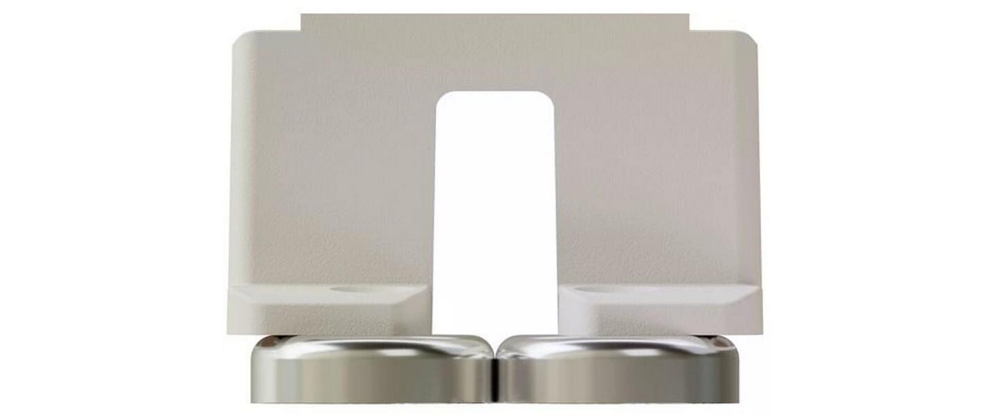 max connect Halterung mit Magnet, erhöht, CUBO, Weiss 2 Stück