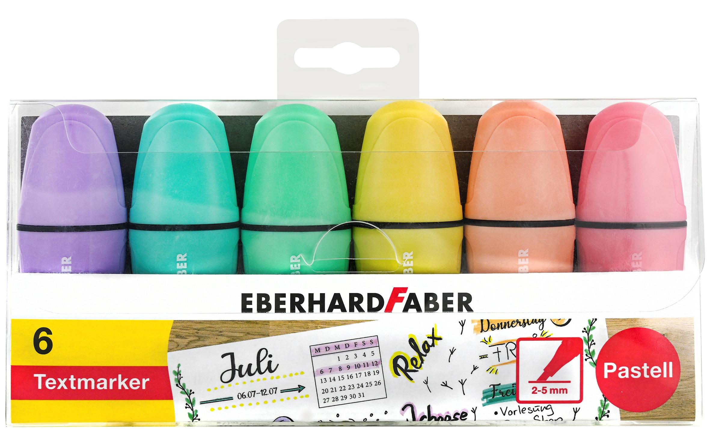 Eberhard Faber Textmarker Mini pastell 6 Stück, Mehrfarbig Eberhard Faber Textmarker Mini pastell 6 Stück, Mehrfarbig