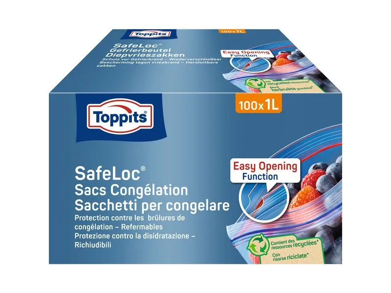 Toppits Gefrierbeutel 1 l Multipack 100 Stück