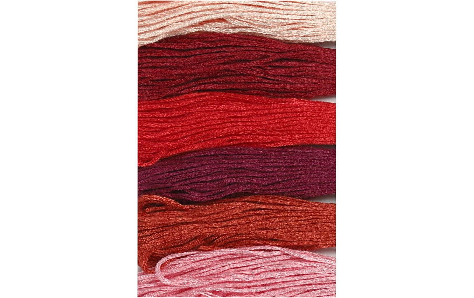 Creativ Company Stickgarn Baumwolle Rot 6 Bündel à 8 m Creativ Company Stickgarn Baumwolle Rot 6 Bündel à 8 m