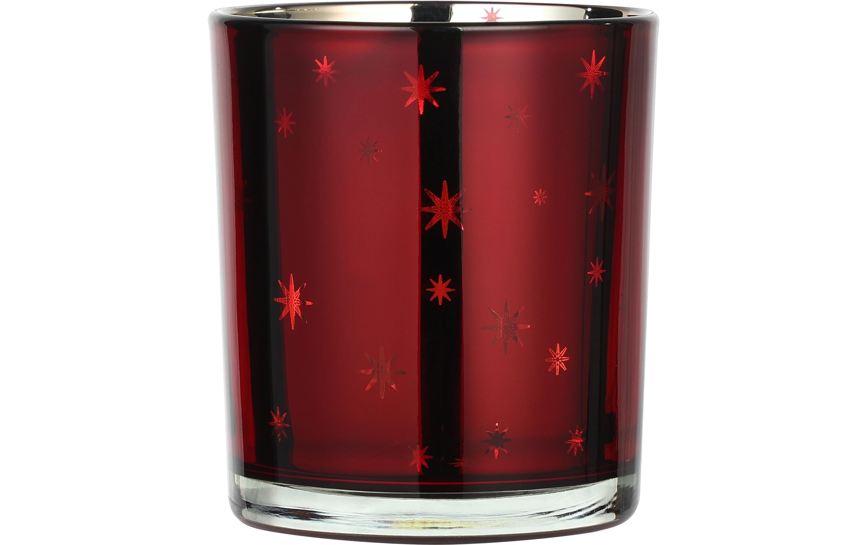 EGLO Teelichthalter Lukut 8 cm Gold/Rot, Glas