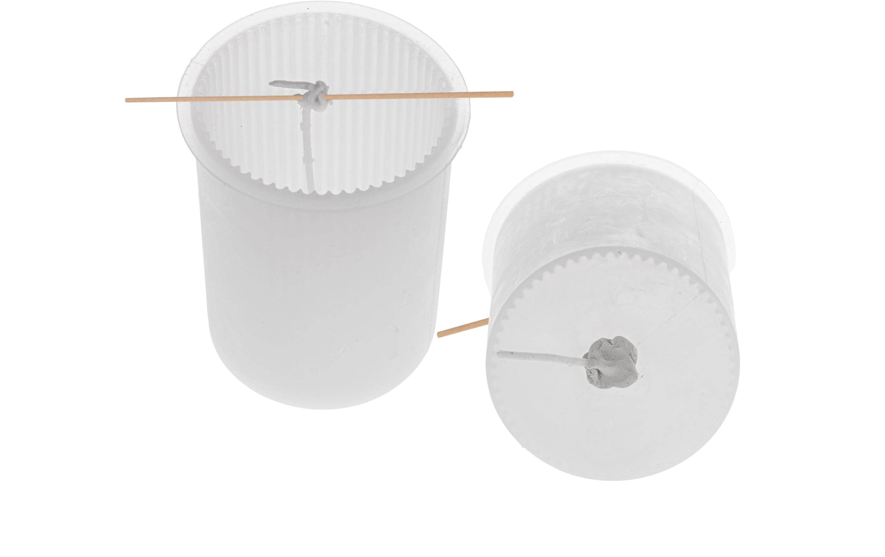 Glorex Kerzengiessform Zylinder mit Rillen 7 x 10.5 cm