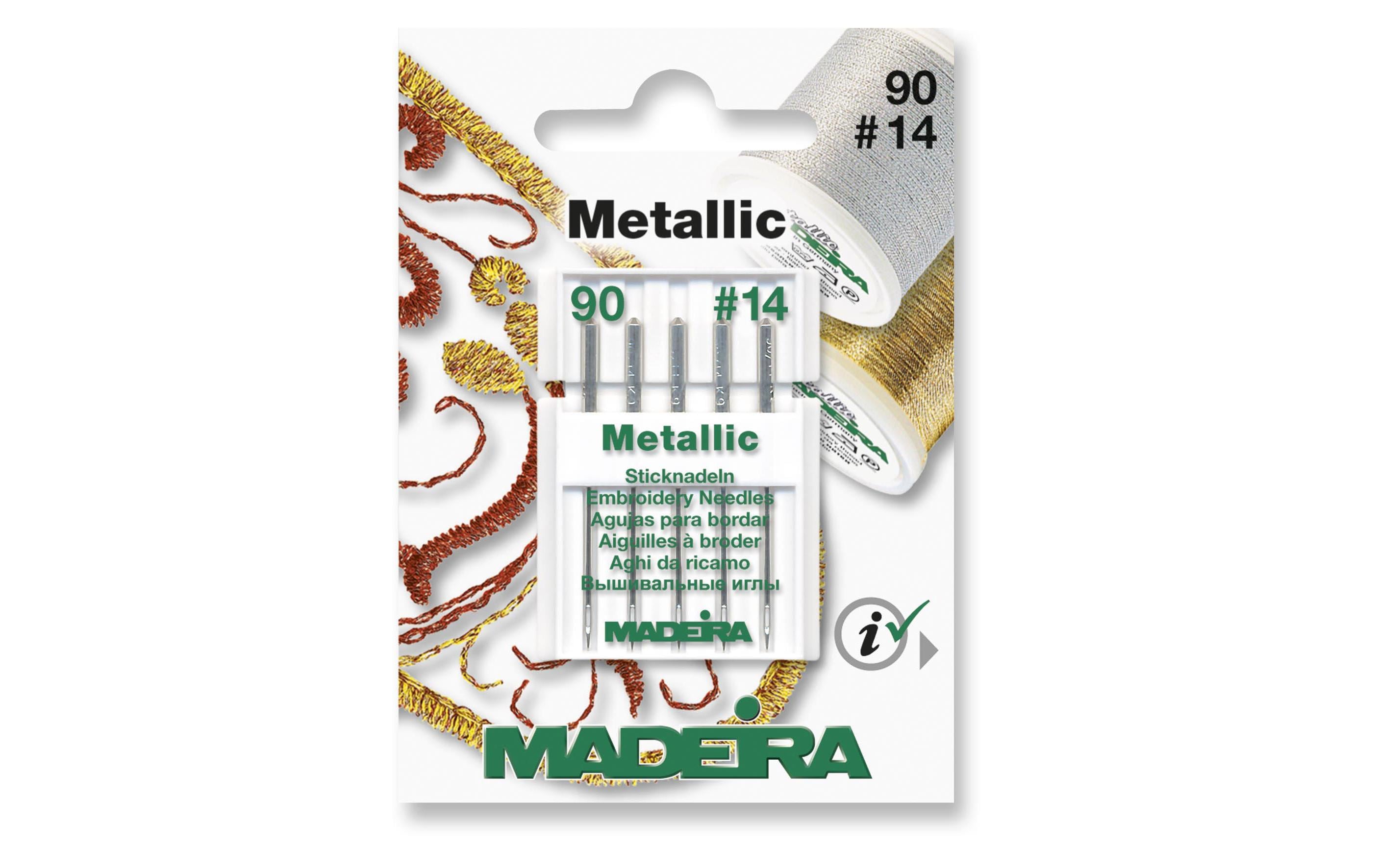Madeira Maschinennadel für Metallgarne 90/14 5 Stück