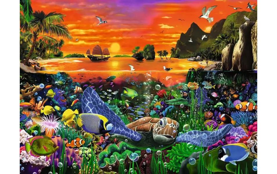 Ravensburger Puzzle Schildkröte im Riff