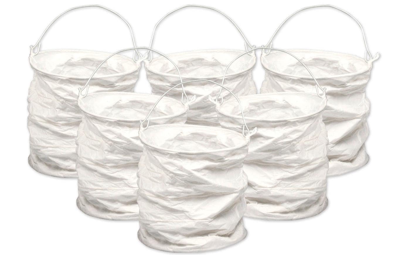 URSUS Lampion Ø 8 cm Weiss, 6 Stück