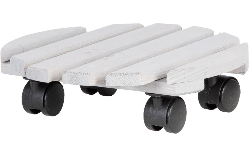 Esschert Design Rolleruntersetzer Rund L Grau/Schwarz Esschert Design Rolleruntersetzer Rund L Grau/Schwarz