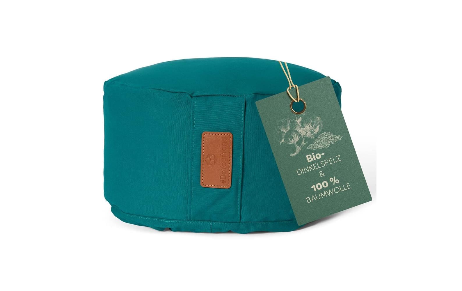 DoYourYoga Yoga-Kissen Vishnu Dinkelspelz, Grün