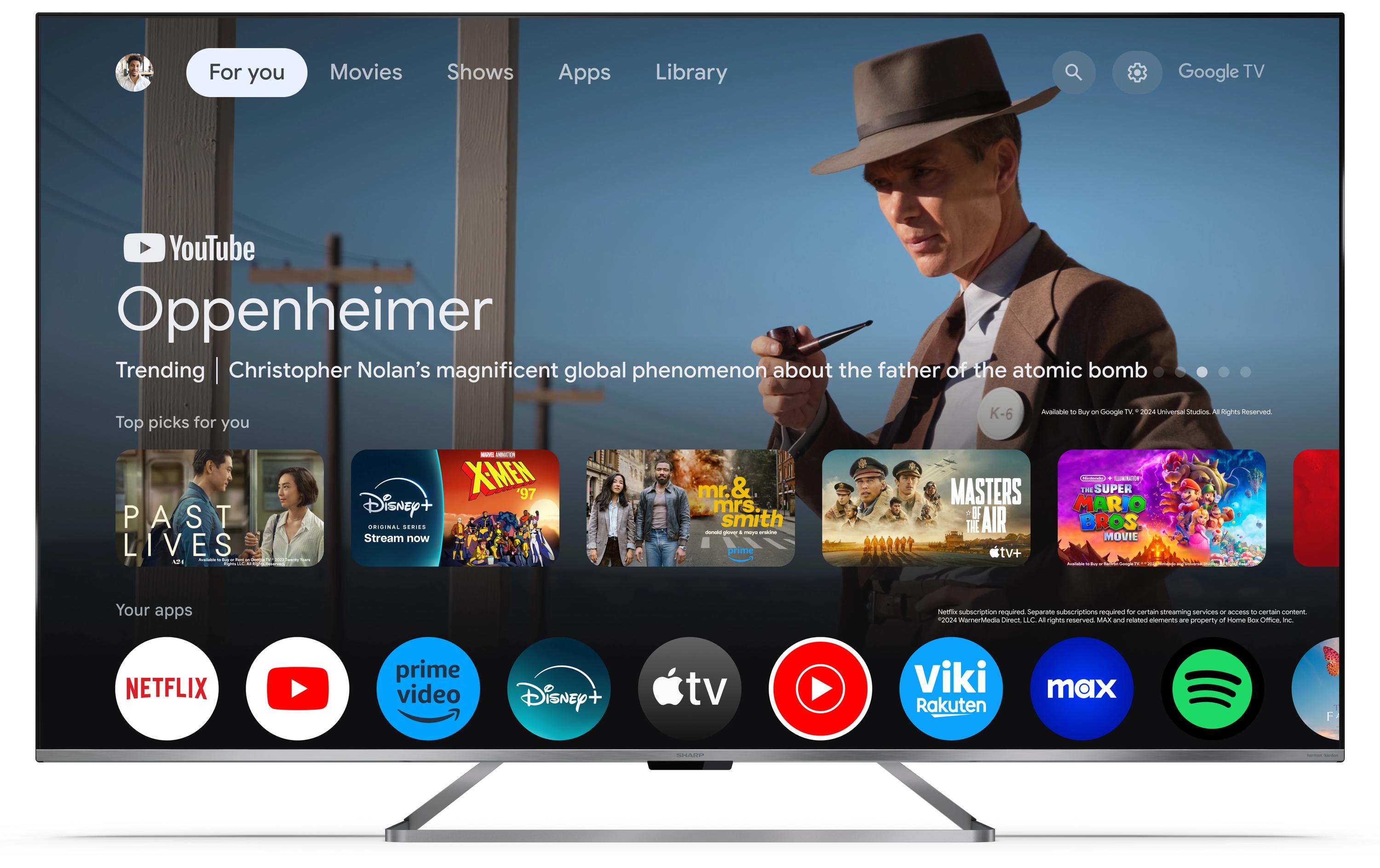 Sharp TV QLED GOOGLE TV 75 ZOLL