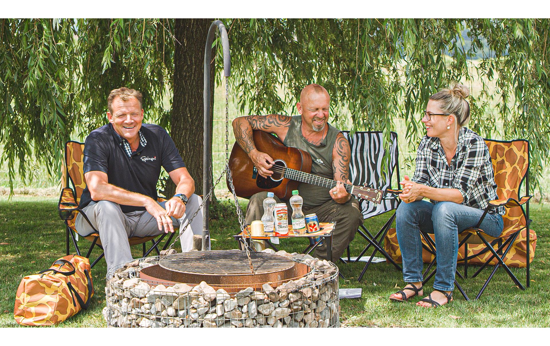 Zebraffo Camping-Sitzgarnitur Giraffe 3er