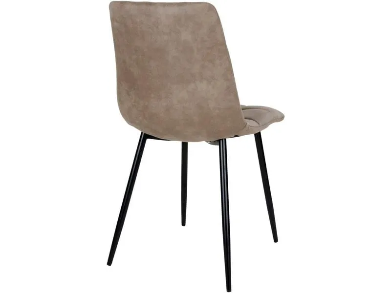 House Nordic Stuhl Middelfart 2 Stück, 86 x 55 cm, Hellbraun/Schwarz