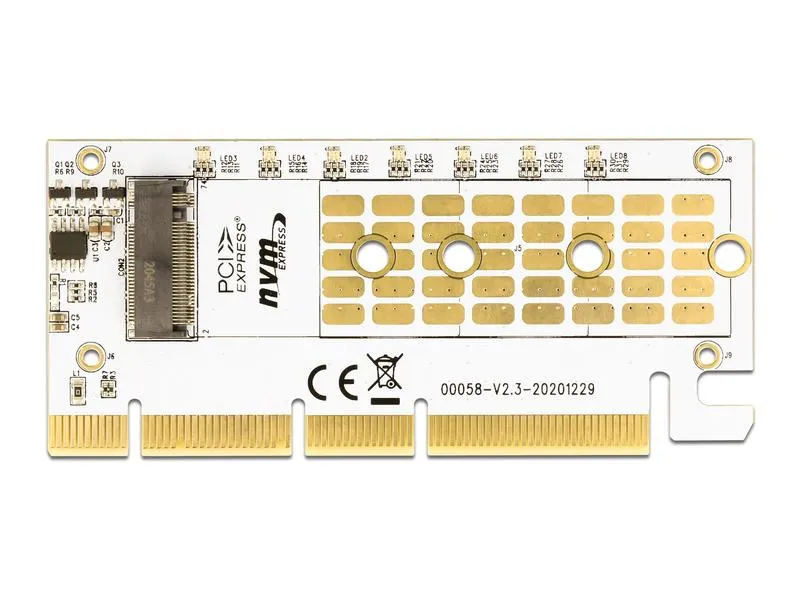 Delock Host Bus Adapter PCI Express x16 - 1x NVMe M.2 Key M Delock Host Bus Adapter PCI Express x16 - 1x NVMe M.2 Key M