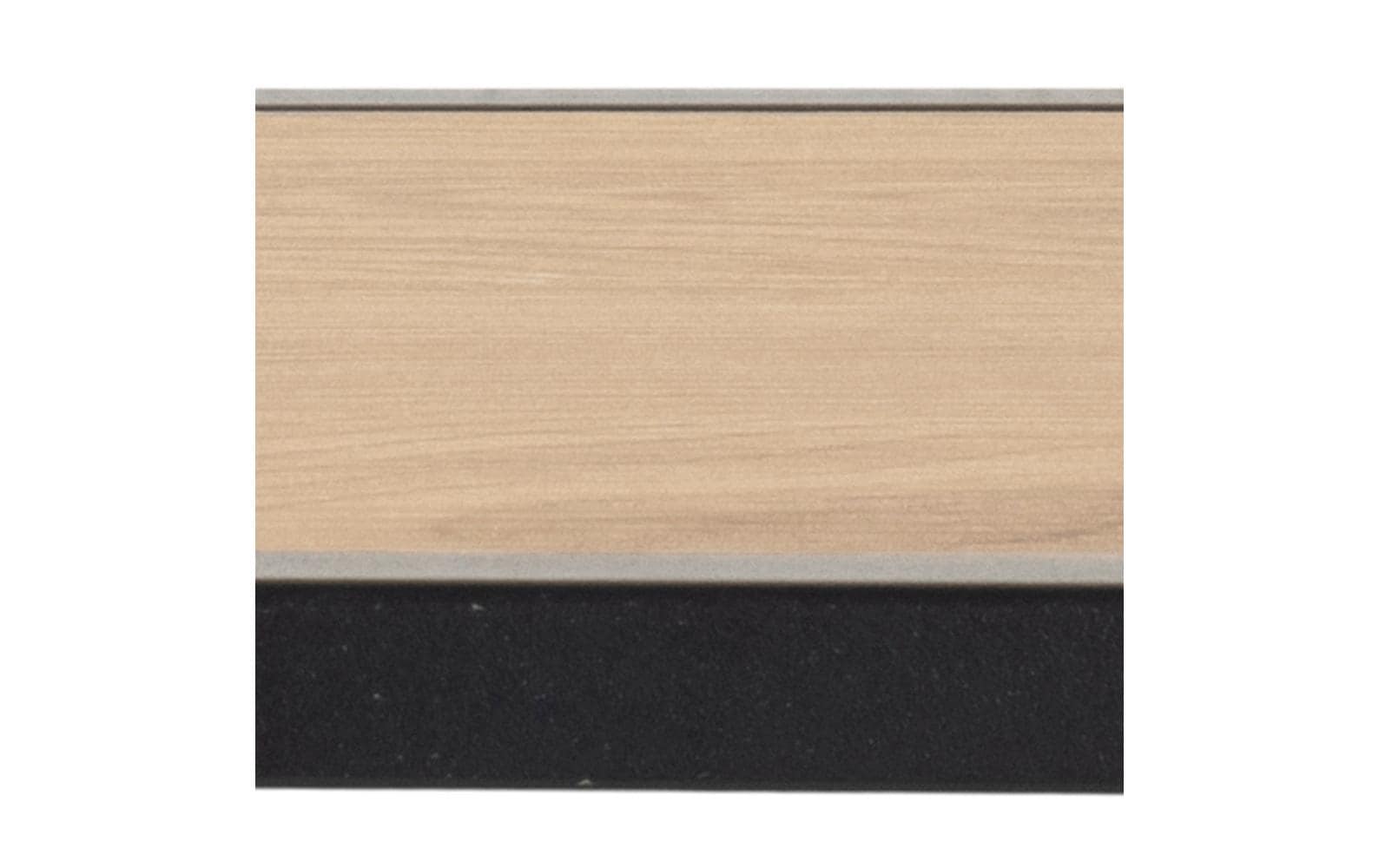 AC Design Wandgarderobe Seaford 7 Haken, Nature/Schwarz